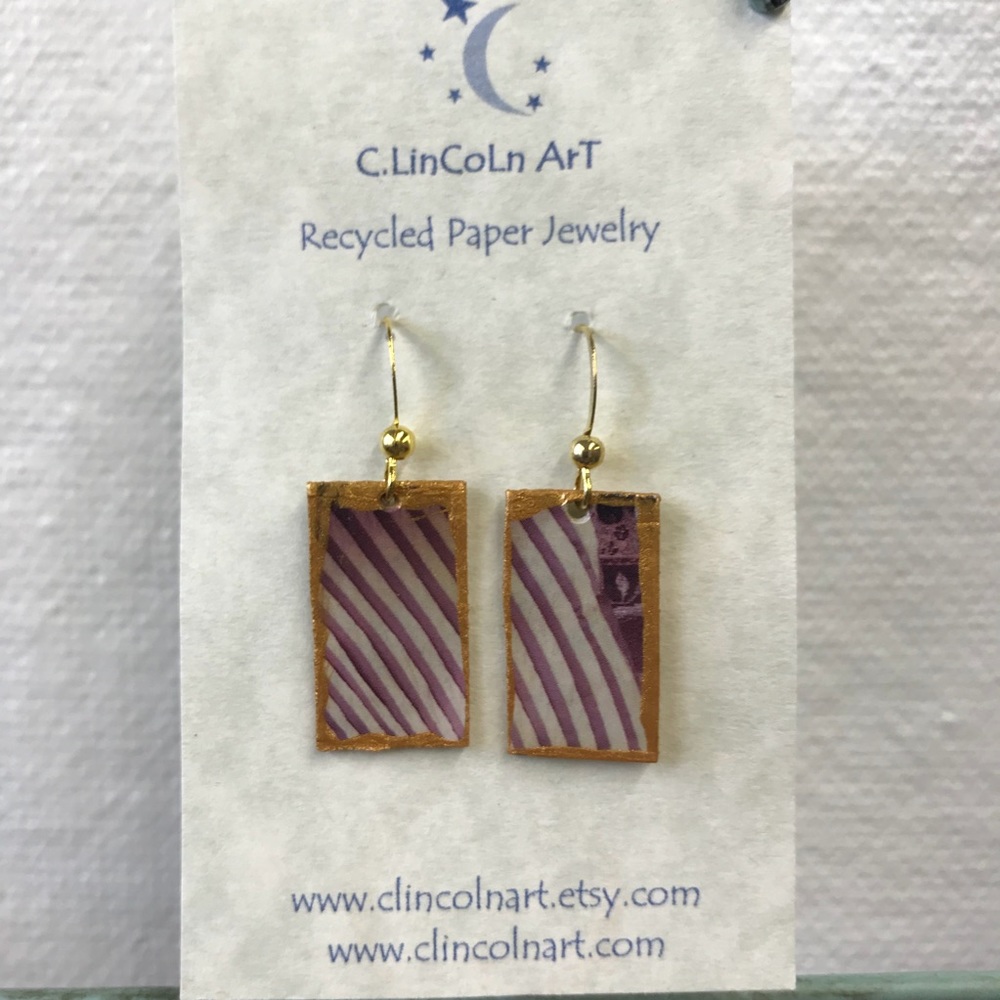 Recycled Paper Earrings ♻️